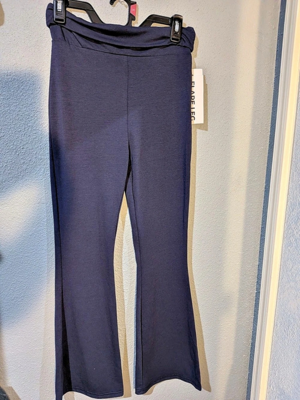 Navy Flared Leggings
